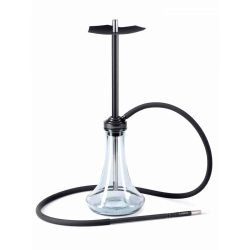 украинско наргиле Embery Shisha Mono Carbon черен цвят със силиконов маркуч и накрайник