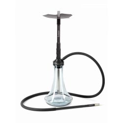 украинско наргиле Embery Shisha Mono Evo черен цвят със силиконов маркуч и накрайник