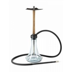 украинско дървено наргиле Embery Shisha Mono Wood дървесен цвят със силиконов маркуч и накрайник