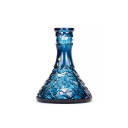 Caesar Crystal Bohemiae Cone Floe Azure Кристална Ваза за Наргиле