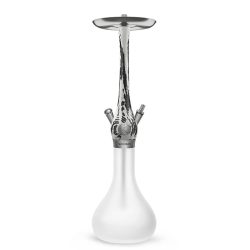 WOOKAH Misty Smooth White/Black Луксозно Наргиле