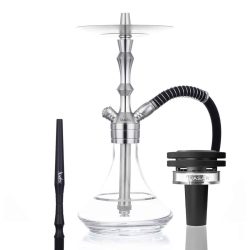 Aladin Shisha MVP 360 Clear Silver Ring x Quasar RAAS 2 Наргиле