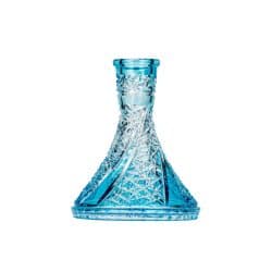 Caesar Crystal Bohemiae Cone Fan Turquoise Кристална Ваза за Наргиле