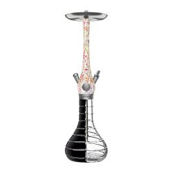 WOOKAH Mastercut Striped Black Clear Abstract Луксозно Наргиле
