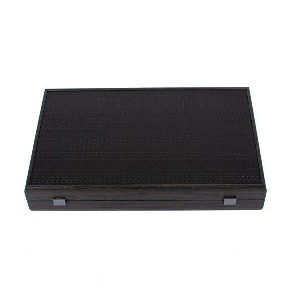 Manopoulos Large Snake Tote Black Leather Табла за Игра