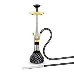 WOOKAH Mastercut Check Black White Nox 24K Gold Сет Луксозно Наргиле