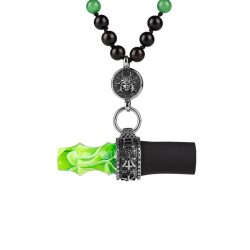 Japona Hookah Samurai Beads Green Премиум Персонален Мундщук