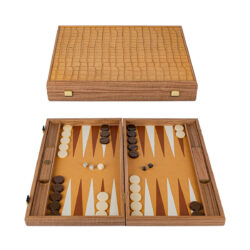 Manopoulos Large Croc Tote Light Brown Leather BLE1CBE Табла за Игра