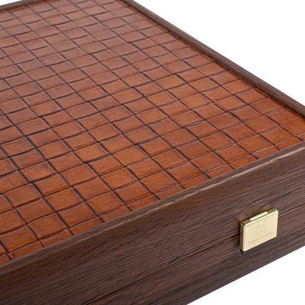 Manopoulos Large Knitted Leather BLE1KBR Табла за Игра