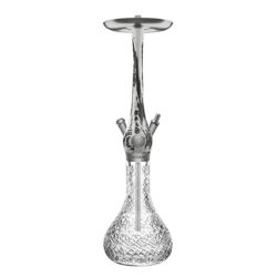 Wookah Heavy Crystal Glimmer White Black Luksozno Nargile