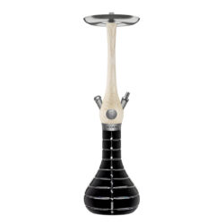 Wookah Mastercut Striped Black Alabaster Луксозно Наргиле