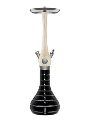 Wookah Mastercut Striped Black Alabaster Луксозно Наргиле