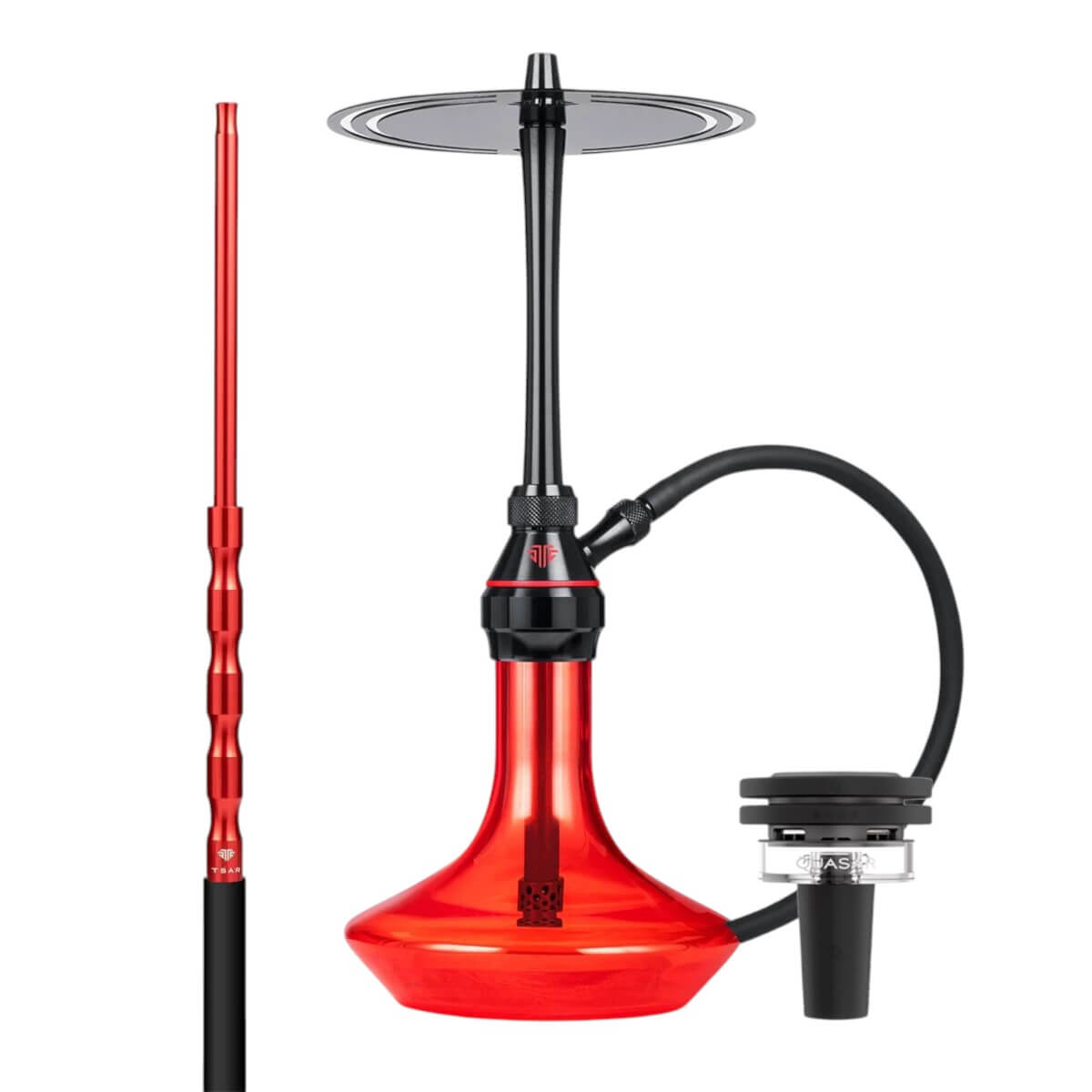 tsar-hookah-h-one-evo-dark-red-x-quasar-raas-2-nargile TSAR Hookah H-One Evo Dark Red x QUASAR RAAS 2 Наргиле